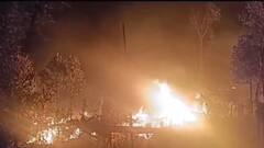 जम्मू-कश्मीर के हंदवाडा में भीषण आग से मचा हड़कंप, जद में आए कई घर