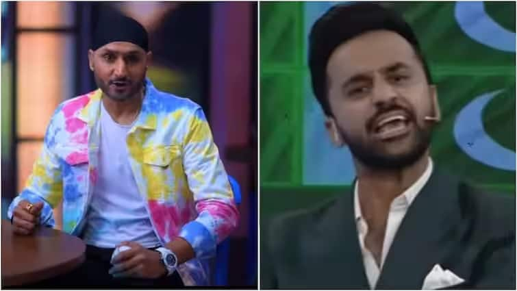 cricket debate show with pakistani if you want to play then play we will not send our team to pakistan harbhajan singh gets angry in live show Watch: 'રમવું હોય તો રમો..., અમે અમારી ટીમ પાકિસ્તાન નહીં મોકલીએ, લાઇવ શૉમાં ભડક્યો હરભજનસિંહ