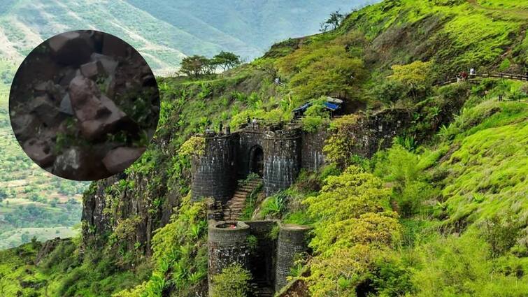 be careful while going sinhagad fort fear of Landslides administration gives advice to peoples Sinhagad Fort: सिंहगडावर फिरण्यासाठी जाताय? जरा जपून, गड परिसरात दरडी कोसळल्याच्या घटना, प्रशासनाने दिल्या ‘या’ सूचना