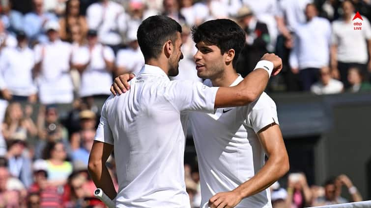 Carlos Alcaraz wins Wimbledon 2024 beat Novak Djokovic for the second straight year in the final Wimbledon 2024: নাগাড়ে দ্বিতীয় বছর জকোভিচকে হারিয়ে ঘাসের কোর্টে চ্যাম্পিয়ন  আলকারাজ়, জিতলেন উইম্বলডন