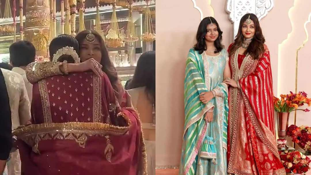 Aishwarya Rai: అనంత్ అంబానీ పెళ్లిలో ఎమోషనల్ సీన్ - దీపికను హగ్ చేసుకుని కంటతడి పెట్టిన ఐశ్వర్య Aishwarya Rai gets emotional as she hugs Deepika Padukone at Anant Ambani Radhika Merchant wedding Aishwarya Rai: అనంత్ అంబానీ పెళ్లిలో ఎమోషనల్ సీన్ - దీపికను హగ్ చేసుకుని కంటతడి పెట్టిన ఐశ్వర్య