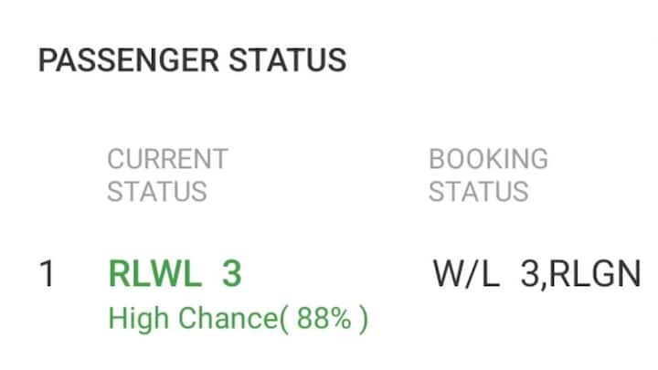 सभी वेटिंग लिस्ट टिकटों में रिमोट लोकेशन वेटिंग लिस्ट यानी RLWL के कंफर्म होने की संभावना सबसे ज्यादा होती है.