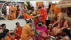 अयोध्येतल्या प्राणप्रतिष्ठेवर  बहिष्कार घालणारे ज्योतीर्मठाचे  शंकराचार्य अविमुक्तेश्वरानंद  मातोश्रीवर,  उद्धव ठाकरेंची घेतली भेट