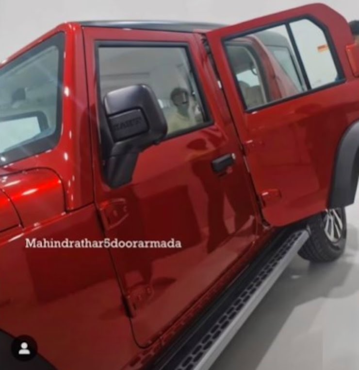 Mahindra Thar Armada Picture: महिंद्रा थार आर्मडा 5-डोर का फर्स्ट लुक हुआ लीक, 3-डोर मॉडल से क्या कुछ अलग?