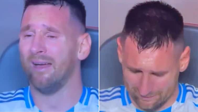 Lionel Messi Breaks Down In Tears As Injury Forces Him Out Of Argentina ...