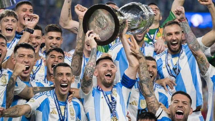 Copa America 2024 Final Argentina defeat Colombia and won 16th title watch full highlights Copa America 2024 Final: लियोनल मेसी की अर्जेंटीना ने रचा इतिहास, कोलंबिया को हराकर जीता कोपा अमेरिका का 16वां खिताब