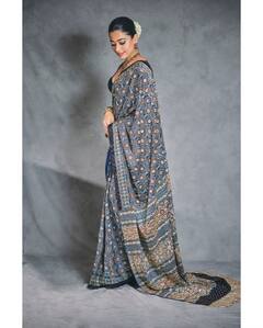 Rashmika Mandanna Picked Stunning Ajrakh Saree Worth Rs 1.28 Lakh For Anant-Radhika's Subh Aashirwad, See Pics