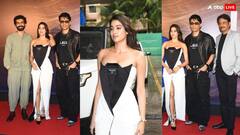 Ulajh Trailer Launch Event: ‘उलझ’ के ट्रेलर लॉन्च इवेंट में यूनिक स्टाइल में पहुंचीं जाह्नवी कपूर, टीम के साथ यूं दिए पोज