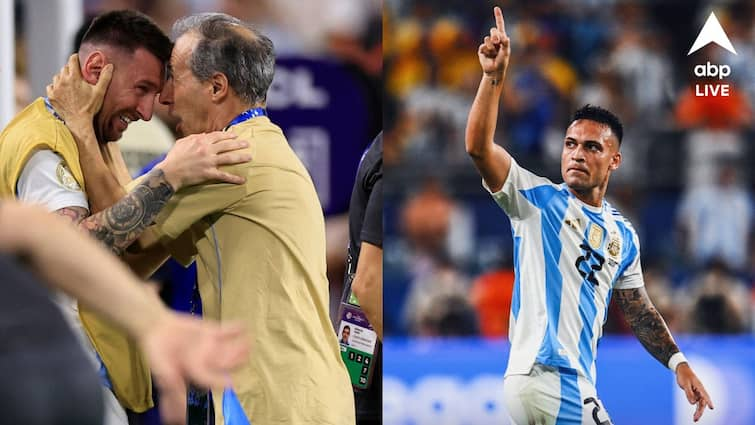 Argentina Copa Champion Lautaro Martinez score winner vs Colombia as Argentina lifts record Copa America title Lionel Messi leaves field Argentina Copa Champion: মেসির কান্না ভুলিয়ে গোল মার্তিনেজ়ের, কলম্বিয়াকে হারিয়ে রেকর্ড কোপা জয় আর্জেন্তিনার