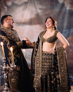 Tamannaah: వెన్నెల్లో చందమామలా తమన్నా - బ్లాక్ అండ్ గోల్డ్ లెహెంగాలో మిల్కీ బ్యూటీ అందాలు చూశారా?