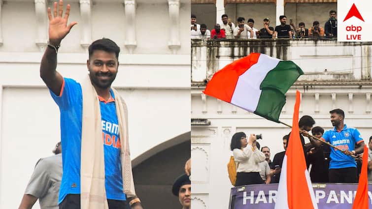 Hardik Pandya receives warm welcome in Vadodara, holds roadshow to celebrate Team India’s T20 WC triumph