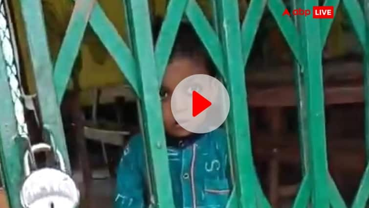 Prayagraj teachers locked 4 year old child in school and left watch video In UP ann Watch: प्रयागराज में आधे दिन में ही स्कूल में ताला लगाकर घर चले गए टीचर्स, अंदर घंटों बंद रहा 4 साल का मासूम