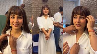 टेप से छिपाए कीमोथेरेपी के निशान, सिर पर लगाया विग....  काम पर लौटीं ब्रेस्ट कैंसर से जूझ रहीं Hina Khan