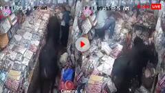 लड़ते-लड़ते दुकान के अंदर घुस आए सांड, मुश्किल से बची लड़कियों की जान