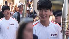 Paris Olympics 2024 : ஒலிம்பிக் சுடரை ஏந்திய பிடிஎஸ் புகழ் ஜின்!