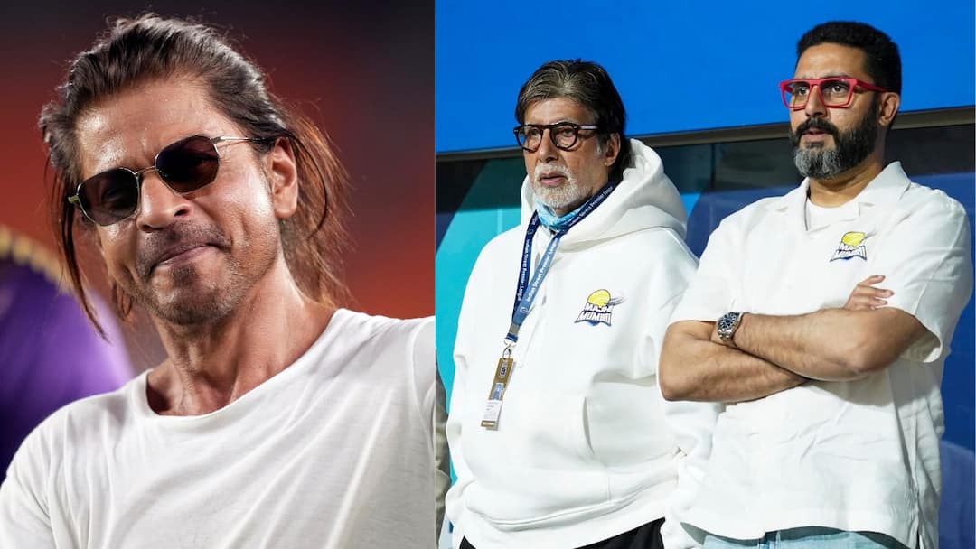Abhishek Bachchan to play antagonist in his next film with Shah Rukh Khan Confirms Big B Amitabh Bachchan Entertainment News Bollywood Update: খলনায়ক অভিষেকের বিরুদ্ধে এবার নায়ক শাহরুখের লড়াই! কোন ছবি? জানালেন বিগ বি