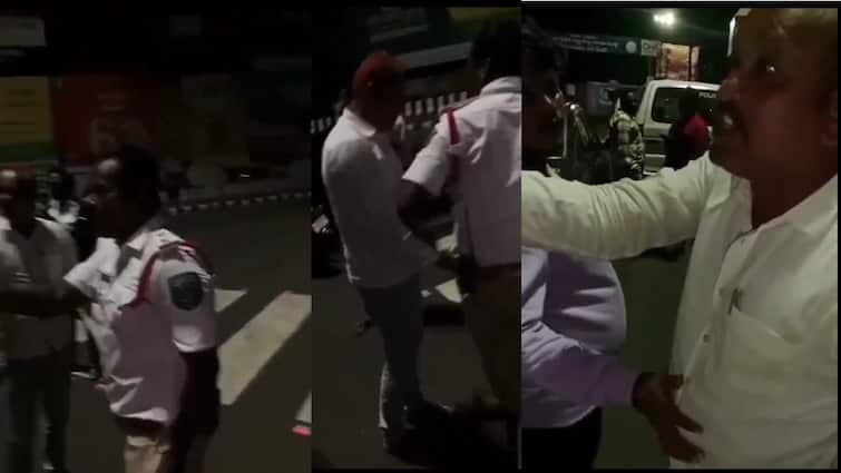 विजाग में नशे में धुत कुछ टीडीपी नेताओं ने मंत्री अत्चन्नायडू के नाम पर पुलिस के साथ दुर्व्यवहार किया |  आंध्र प्रदेश: तेलुगु भाई नशे में गाड़ी चलाते हुए पकड़े गए