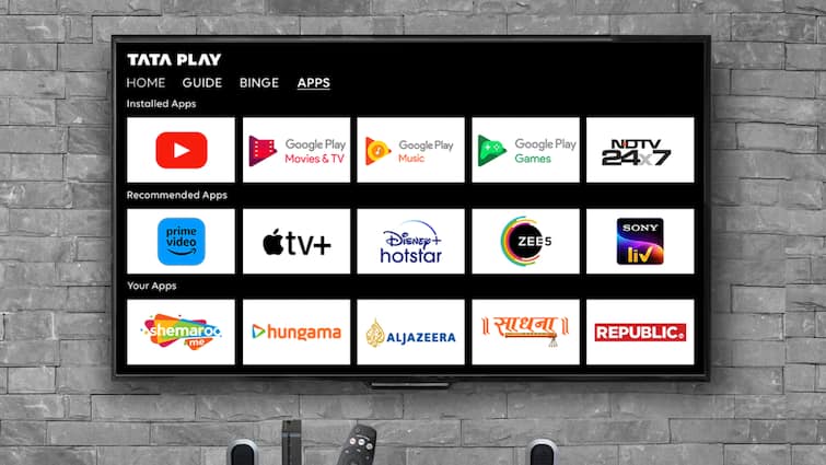 Tata Play Binge Plan OTT Subscription 149 199 349 Recharge Prime Video Disney+ Hotstar Jio-Airtel के रिचार्ज महंगे करने के बाद फरिश्ता बनकर उतरा Tata, लॉन्च किया बेहद सस्ता प्लान