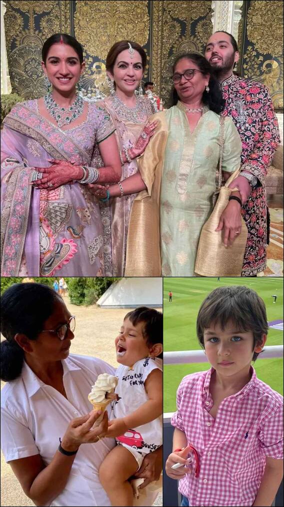 अनंत अंबानी की शादी में पहुंची तैमूर की नैनी, तस्वीरें वायरल