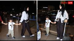 हार्दिक पांड्या से तलाक की खबरों के बीच बेटे के साथ एयरपोर्ट पर स्पॉट हुईं नताशा स्टेनकोविक, फोटोज हुईं वायरल