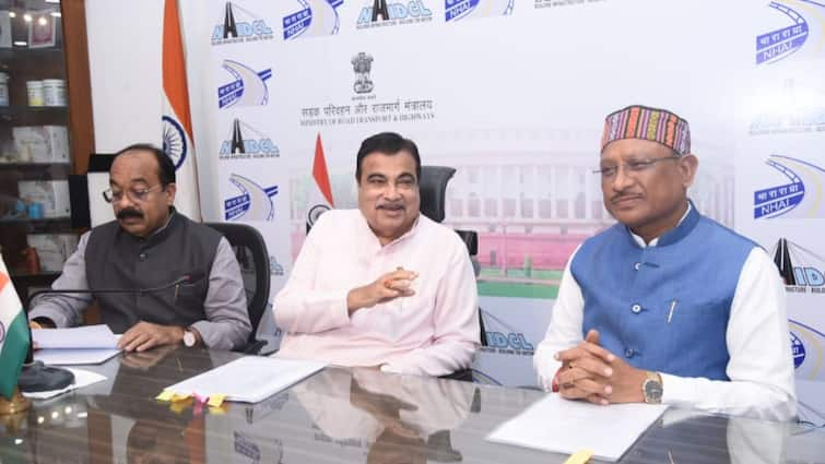 Chhattisgarh CM Vishnu Deo Sai Nitin Gadkari Infrastructure Projects Direct Connectivity Ayodhya Chhattisgarh CM Meets Nitin Gadkari, Discusses Infrastructure Projects Including Direct Connectivity To Ayodhya