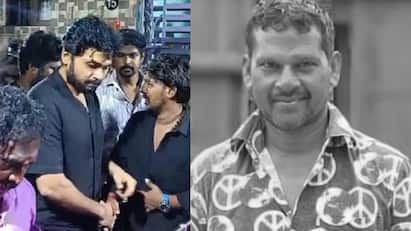 actor karthi pays his last rites to late stunt master ezhumalai Karthi : கண்கலங்கிய நிலையில் கார்த்தி.. ஸ்டண்ட் மாஸ்டர் ஏழுமலைக்கு சர்தார் 2 படக்குழுவினர் இறுதி அஞ்சலி