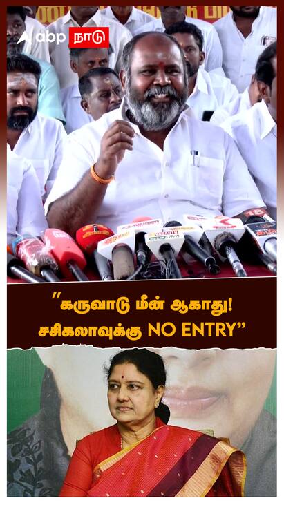 RB Udhayakumar on Sasikala - watch video ”கருவாடு மீன் ஆகாது! சசிகலாவுக்கு NO ENTRY : RB Udhayakumar