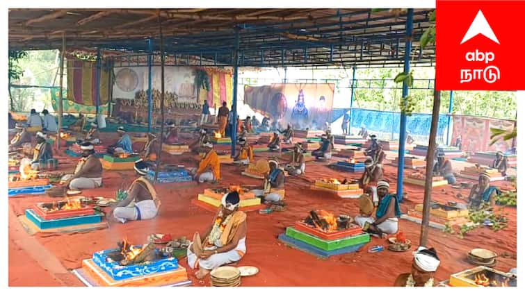 Abp Kovil ula mayiladuthurai sirkali siddhar peedam special prayer - TNN ABP கோயில் உலா: உலக நன்மை வேண்டி சீர்காழியில் சித்தர்கள் சன்னதியில் நடைபெற்ற மகா ருத்ர யாகம்!