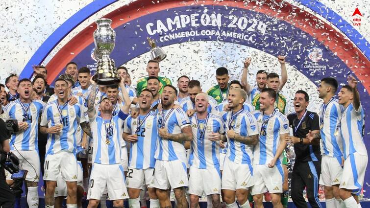 FIFA investigate video of Argentina Football players racist chants France Football Team after Copa America 2024 win Argentina Football Team: এমবাপেসহ ফ্রান্স দলকে লক্ষ্য করে বিদ্বেষমূলক গান! কোপা জিতেই বিপাকে আর্জেন্তিনা, শুরু তদন্ত