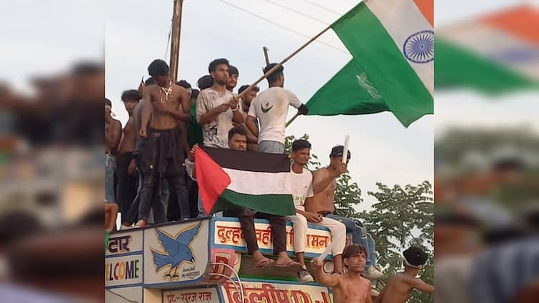 Bettiah News Palestine flag was hoisted during Muharram Procession in Bihar ann Muharram Procession: बेतिया में भी लहराया गया फिलिस्तीन का झंडा, निकला था मुहर्रम का जुलूस