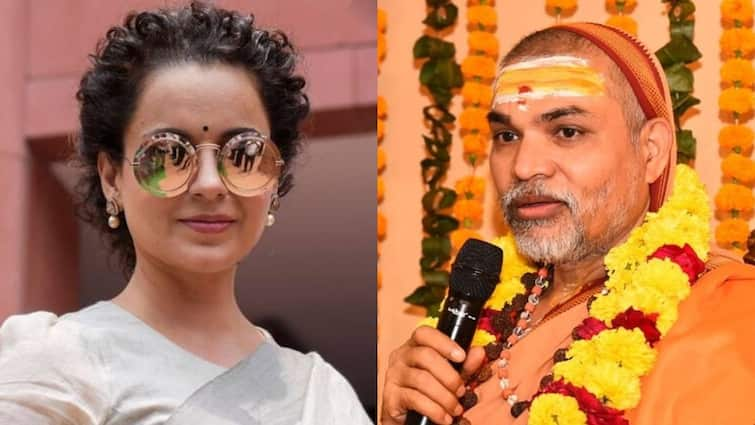 Kangana Ranaut replied to Shankaracharya Avimukteshwaranand over his remark on Eknath Shinde and Uddhav Thackeray शंकराचार्य अविमुक्तेश्वरानंद के बयान पर कंगना रनौत का पलटवार, बोलीं- क्या नेता गोलगप्पे बेचें...