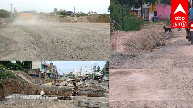 Tindivanam Marakanam four-lane road work Request for speedy completion - TNN திண்டிவனம் - மரக்காணம் நான்கு வழிச்சாலை... எப்ப சார் முடிப்பீங்க ? - கதறும் வாகன ஓட்டிகள்