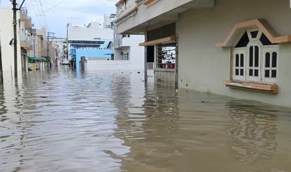 Porbandar Rain:  અનરાધાર વરસાદથી પોરબંદરમાં જળપ્રલય જેવી સ્થિતિ