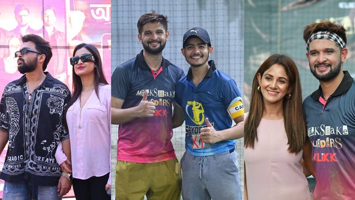 Tollywood Cricket Match: ক্লিক ওটিটি প্ল্যাটফর্মে সদ্য মুক্তি পেয়েছে 'মিল্কশেক মাডার্স' ওয়েব সিরিজটি। সেই সিরিজের প্রচারেই আয়োজন করা হয়েছিল এই ক্রিকেট ম্যাচ।