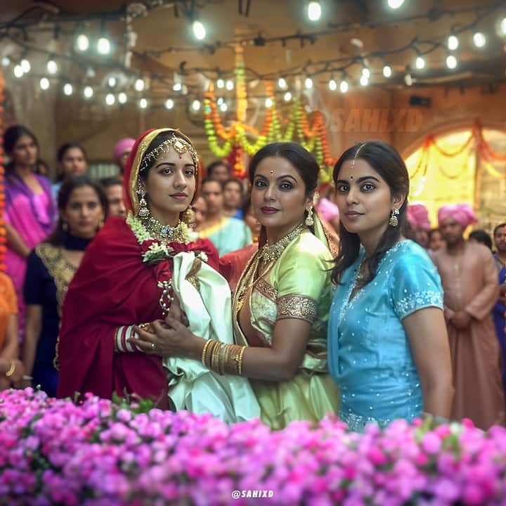 The Instagram user by the name of Shaid SK has given the Ambani wedding a unique twist.