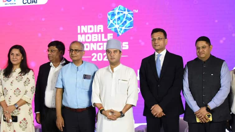 Union Minister Jyotiraditya Scindia Unveils India Mobile Congress 2024 Theme