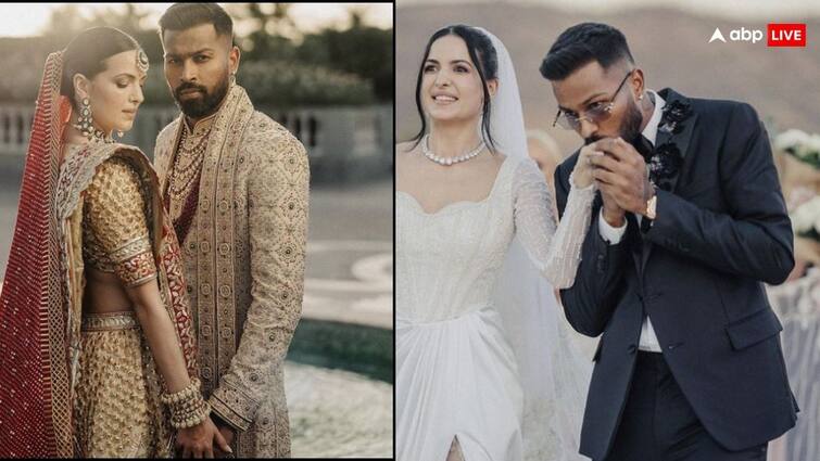 Hardik Pandya wedding Date Natasa Stankovic wedding photos viral after divorce Hardik Pandya-Natasa Stankovic Divorce: सात जन्मों का वादा किया, चार साल भी नहीं टिकी  हार्दिक-नताशा की करोड़ों में हुई ये शादी