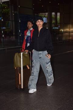 काली जैकट...सिर पर टोपी, एयरपोर्ट पर बेहाल सी नजर आईं मलाइका अरोड़ा, देखें एक्ट्रेस के नो मेकअप लुक की तस्वीरें