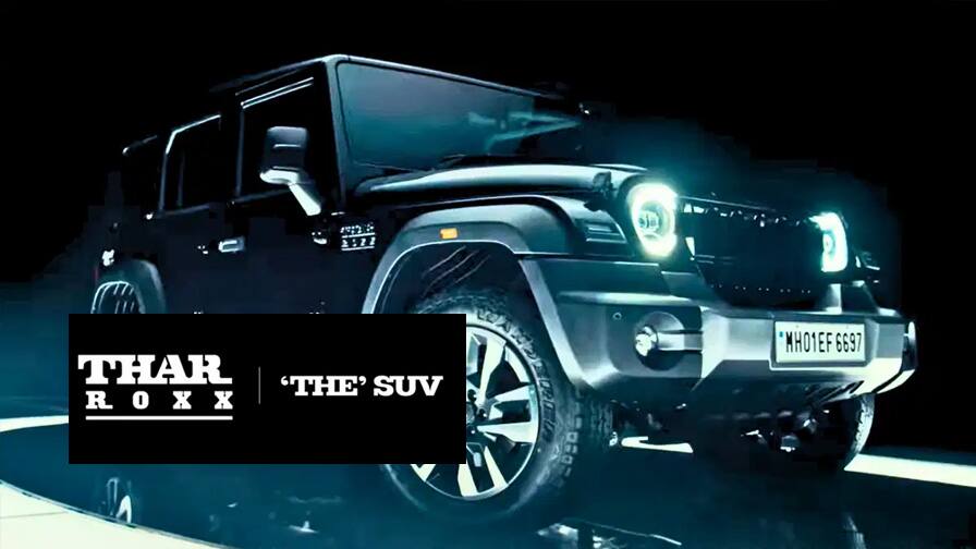 5-Door Thar named 'Thar Roxx' by Mahindra, it will be launched on August 15, VIDEO has come out 5-Door Thar ਨੂੰ ਮਹਿੰਦਰਾ ਨੇ ਦਿੱਤਾ 'Thar Roxx' ਨਾਂ, 15 ਅਗਸਤ ਨੂੰ ਹੋਵੇਗੀ ਲਾਂਚ, VIDEO ਆਈ ਸਾਹਮਣੇ