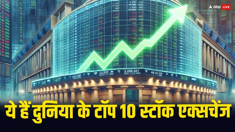 Stock Exchange: टॉप 10 स्टॉक मार्केट में बढ़ा भारत का दबदबा, ब्रिटेन-फ्रांस को छोड़ा पीछे here are the list of Top 10 Stock Markets In The World India is at number 4 Check List Stock Exchange: टॉप 10 स्टॉक मार्केट में बढ़ा भारत का दबदबा, ब्रिटेन-फ्रांस को छोड़ा पीछे