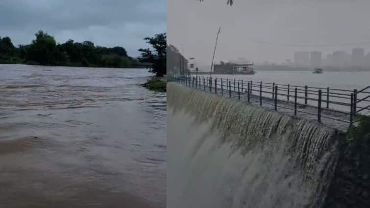 Maharashtra Rain Update Holidays for schools in Gadchiroli, crocodiles came out of the lake in Powai, alert warning to Raigad, heavy rain in Maharashtra Marathi News गडचिरोली, रायगडमध्ये शाळांना सुट्टी, पवईत तलावातून मगरी बाहेर आल्या, महाराष्ट्रात पावसाची जोरदार बॅटींग