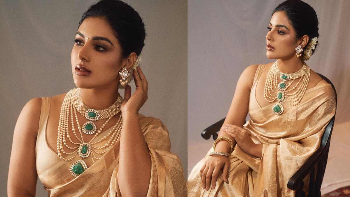 actress samyuktha menon latest beautiful saree photos | Samyuktha Menon: చీరలో సంయుక్త- యువరాణిలా మెరిసిపోతున్న 'విరూపాక్ష' బ్యూటీ