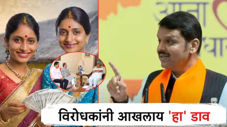 Devendra Fadnavis makes serious accusations against on Ladki Bahin Yojana Application to be filled and by mahavikas aghadi opponents अर्ज भरुन घ्यायचे अन्...; लाडकी बहीण योजनेवरुन फडणवीसांचा विरोधकांवर गंभीर आरोप