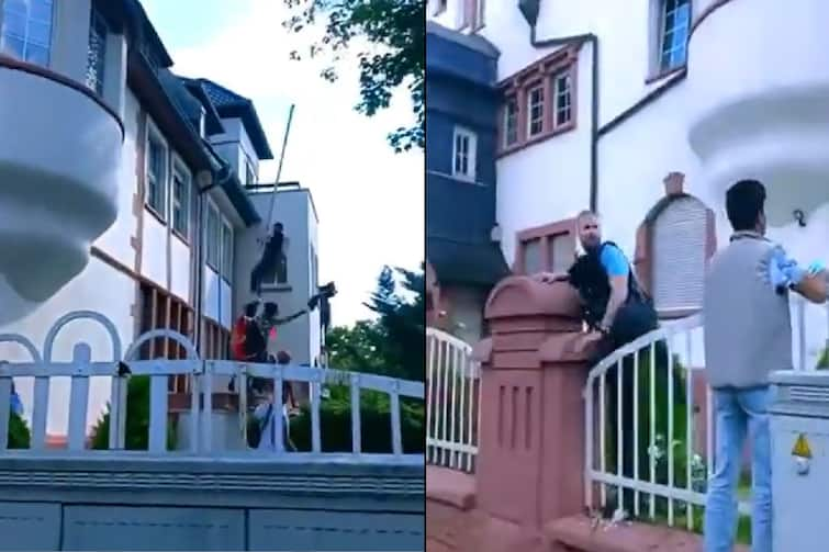 Afghans attack on Pakistani Consulate in Germany pull down Pakistani flag video goes to viral Afghani Attack on Pakistan Embassy :  पाकिस्तानी वाणिज्य दूतावास पर अफगानियों का हमला, PAK का झंडा गिराया, वीडियो वायरल