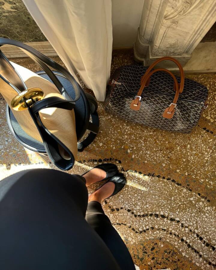 She also posted photos to Instagram from her Venice boat journey.