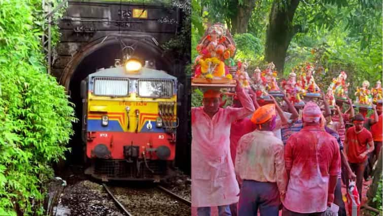 Konkan Railway Ganpati Special trains all tickets sold out within eight minutes talk of black market Maharashtra Marathi News Ganpati Special Trains : बुकिंग सुरु होताच आठ मिनिटांतच कोकण रेल्वे गणपती स्पेशल गाड्यांची सगळी तिकीटं संपली, काळाबाजाराची चर्चा