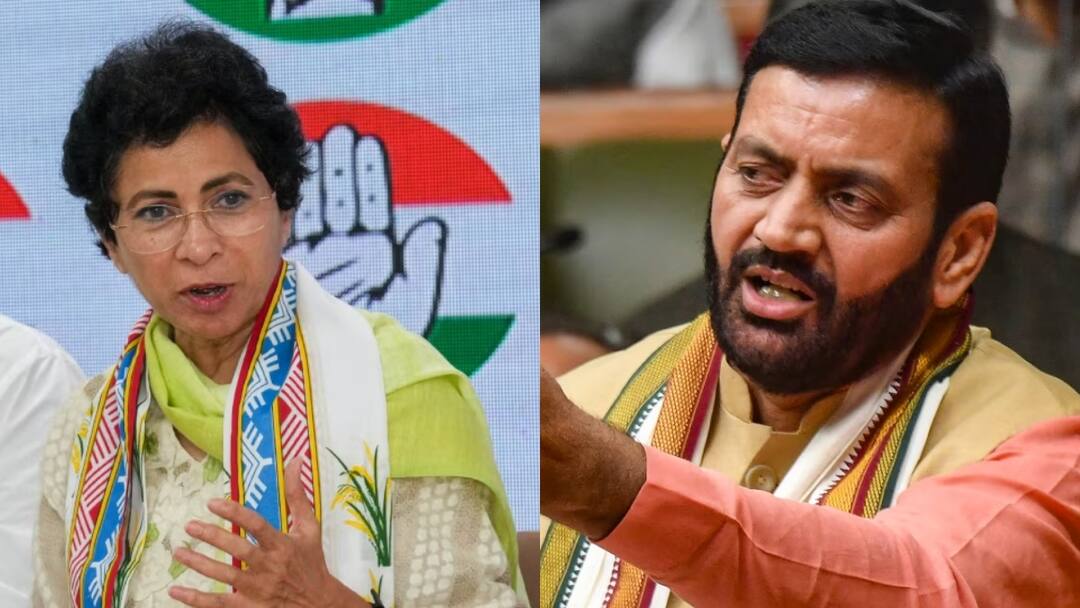 CM Nayab Singh Saini BJP hits back Congress Kumari Selja allegations on employment issue in Haryana 'कांग्रेस ने खड़ा किया भर्ती रोको गैंग, हम युवाओं के हक...', कुमारी शैलजा के आरोप पर CM सैनी का पलटवार