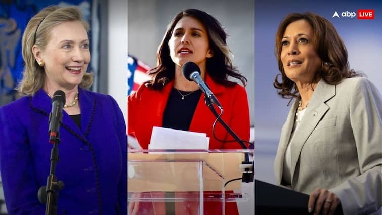 Tulsi Gabbard called Kamala Harris dangerous says she is Hillary Clinton maidservant Tulsi Gabbard on Kamala Harris: तुलसी गबार्ड ने कमला हैरिस को बताया खतरनाक, कहा- वो तो हिलेरी क्लिंटन की नौकरानी है