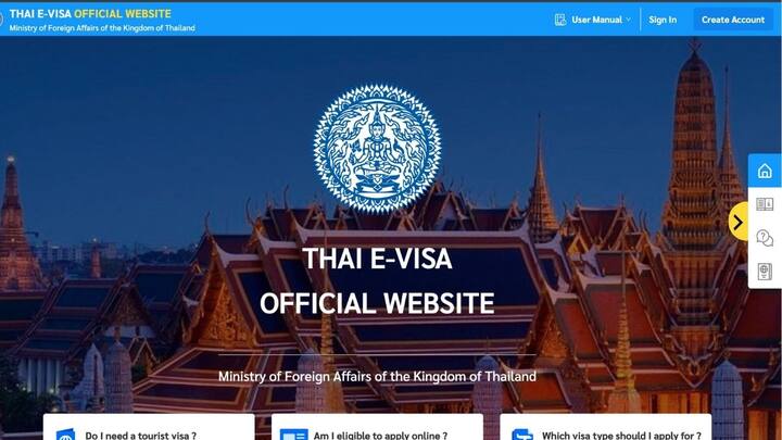 थाईलैंड के लिए ई वीजा अप्लाई करने के लिए आपको अधिकारिक वेबसाइट https://www.thaievisa.go.th/ पर जाना होगा.