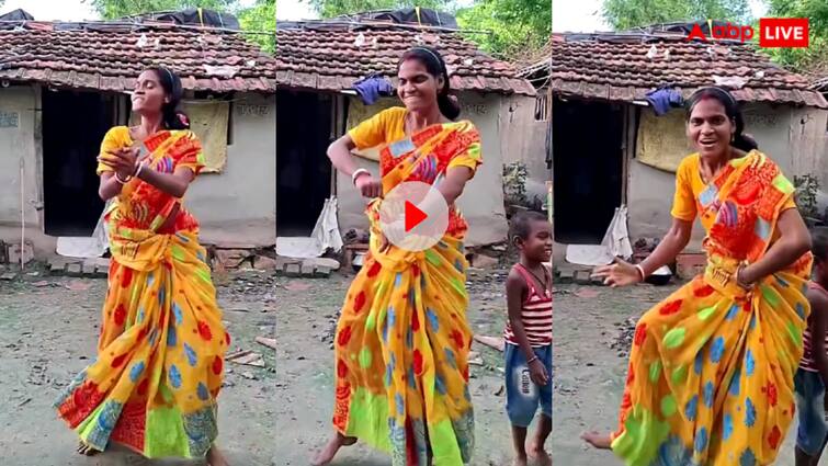 Village bhabhi danced vigorously on vicky kaushal song Tauba Tauba video goes viral Video: विक्की कौशल के गाने तौबा-तौबा पर गांव की भाभी ने बच्चों के साथ किया जबरदस्त डांस, वायरल हो रहा वीडियो